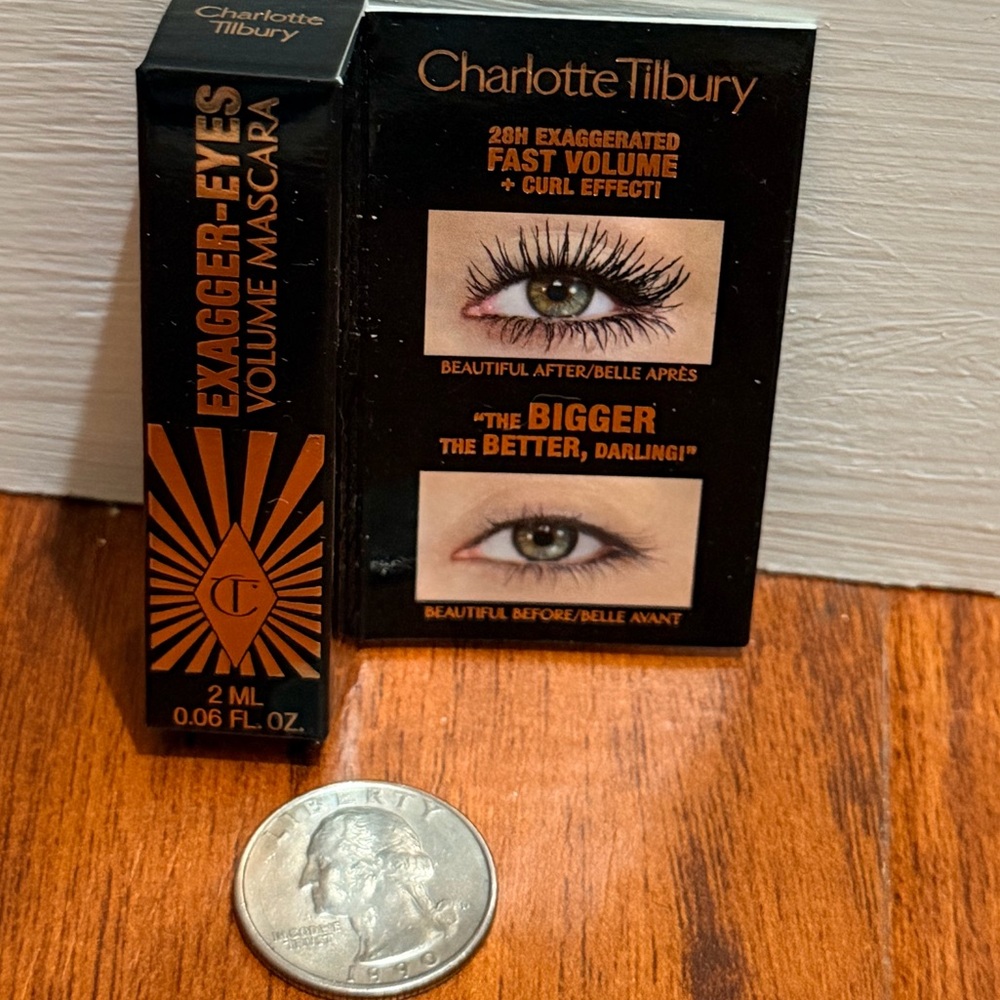 🍄6/$26 Charlotte Tilbury exagger-eyes volume mascara, purse size NWT